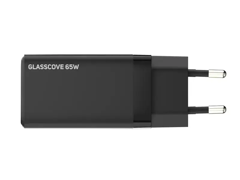Мережевий зарядний пристрій Glasscove TC-018CCA 65 W GaN Black - фото 3
