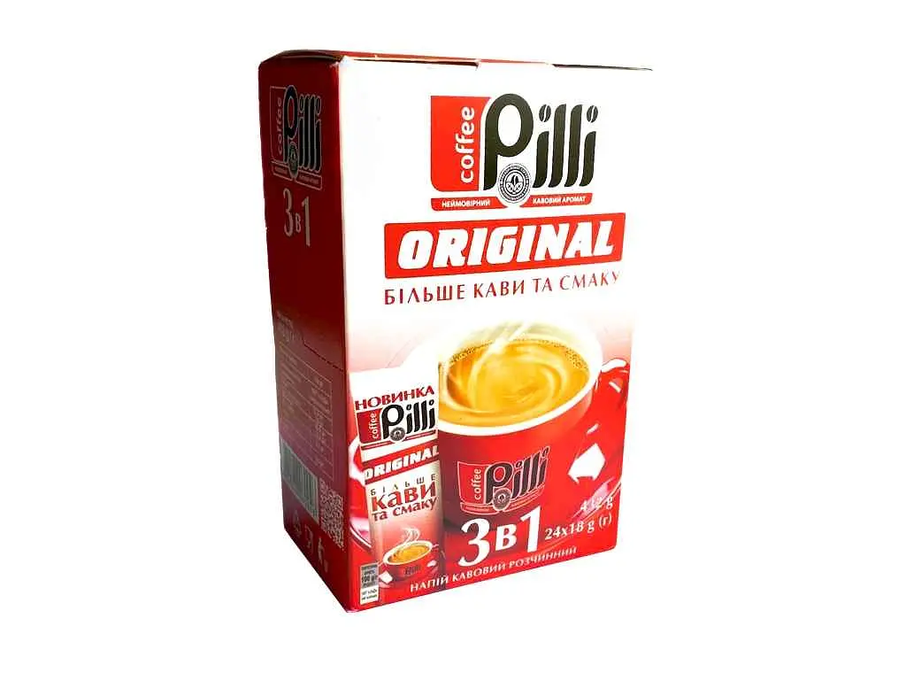 Кавовий напій Pilli 18г 3в1 ORIGINAL 24шт