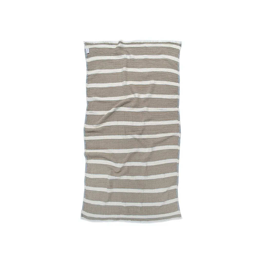 Рушник Lotus Home - Milana muslin lead blue-khaki 80x160 - фото 2