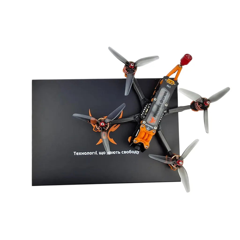 Дрон Phoenix drones Ember5 ELRS 2.4 analog із двигунами GOM 2207.5 та карбоновою рамою - фото 10