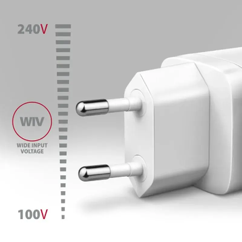 Зарядний пристрій AXAGON 1xUSB QC4.0 + 1xUSB-C PD30W PPS white (ACU-PQ30W) - фото 4