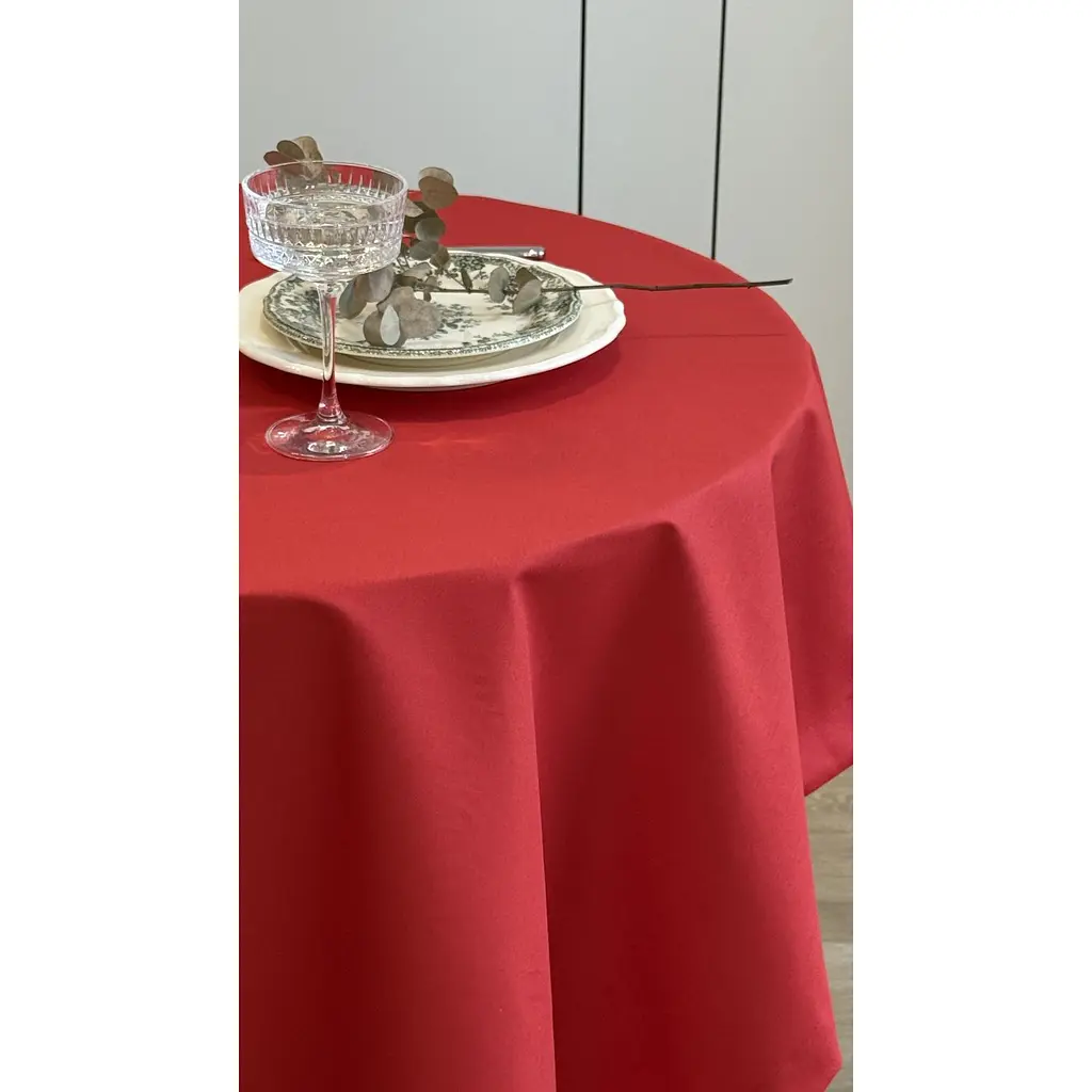 Скатерть Ecotton Duck водоотталкивающая 170х200 см Red (25330) - фото 4
