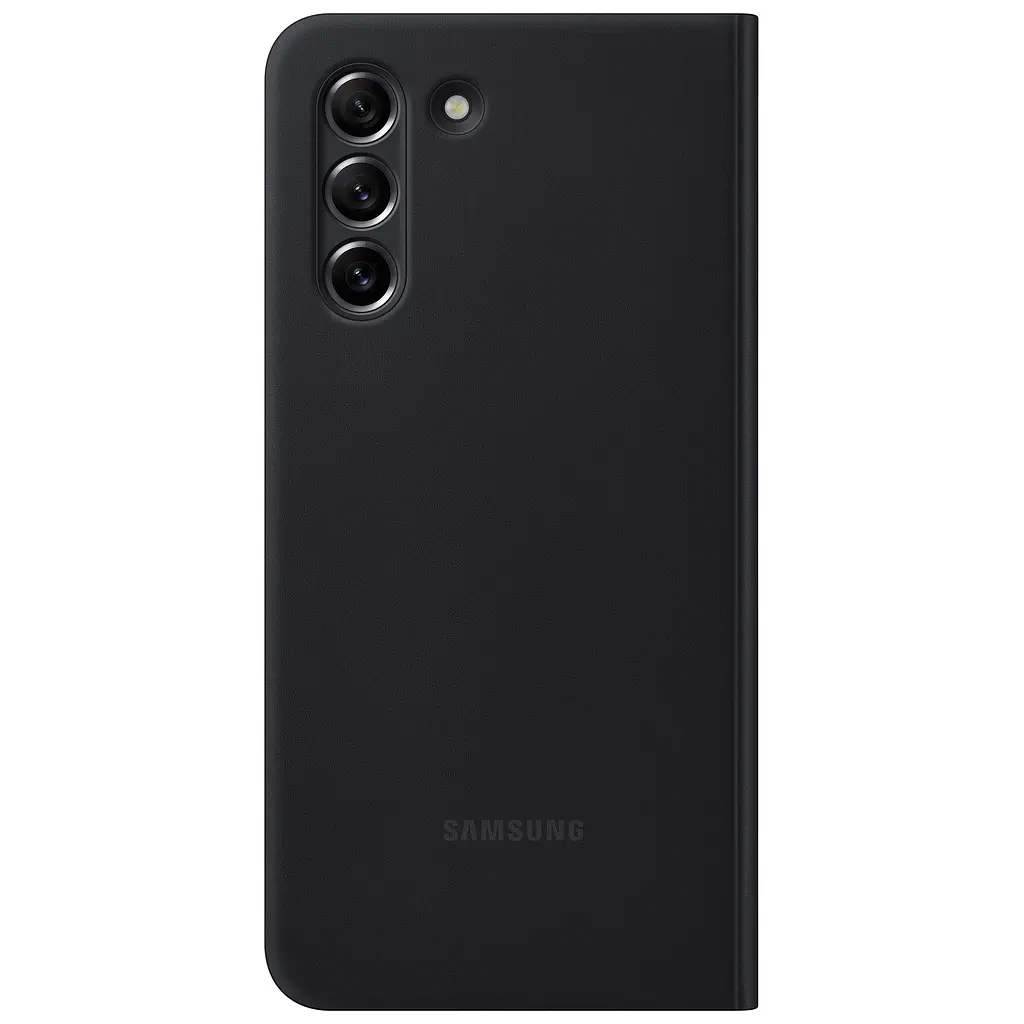 Оригінальний чохол-книжка для Samsung Galaxy S21 FE (G990) S-View Clear View Smart Cover Черный EF-ZG990CBEGRU - фото 4