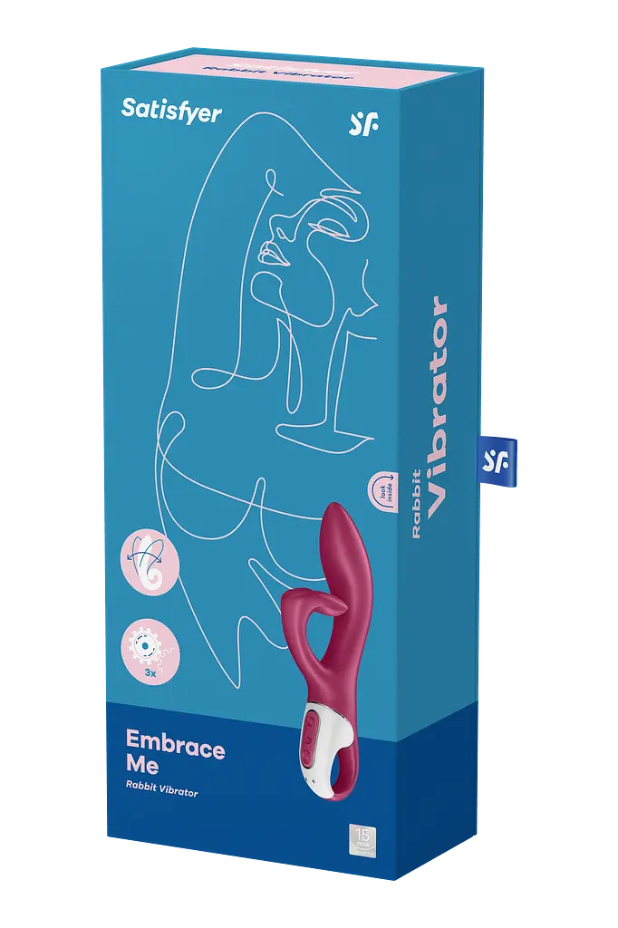 Вібратор-кролик Satisfyer Embrace me, 21.6х4.6 см бордо - фото 8
