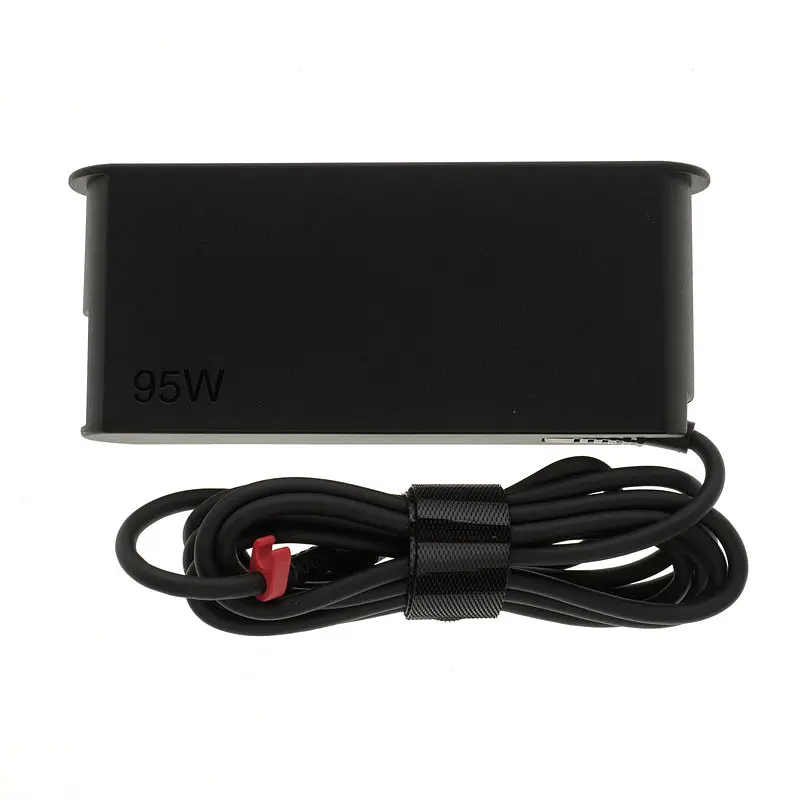 Блок живлення для ноутбука LENOVO TYPE-C 95W Чорний SLIM OVALE - фото 2