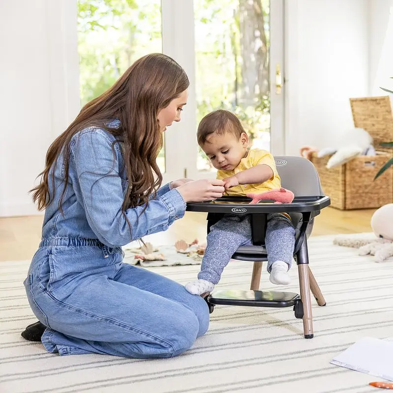 Стільчик для годування 3 в 1 Graco Presti Сірий (3AJ999STGEU) - фото 4