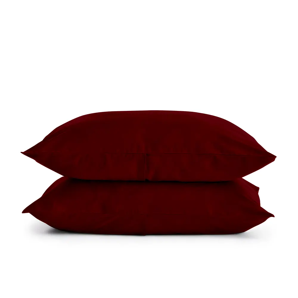Комплект постільної білизни Cosas євро з простирадлом на резинці RUBY 200 x 220 см (Ranfors_Bordo_El-Beige_200) - фото 5