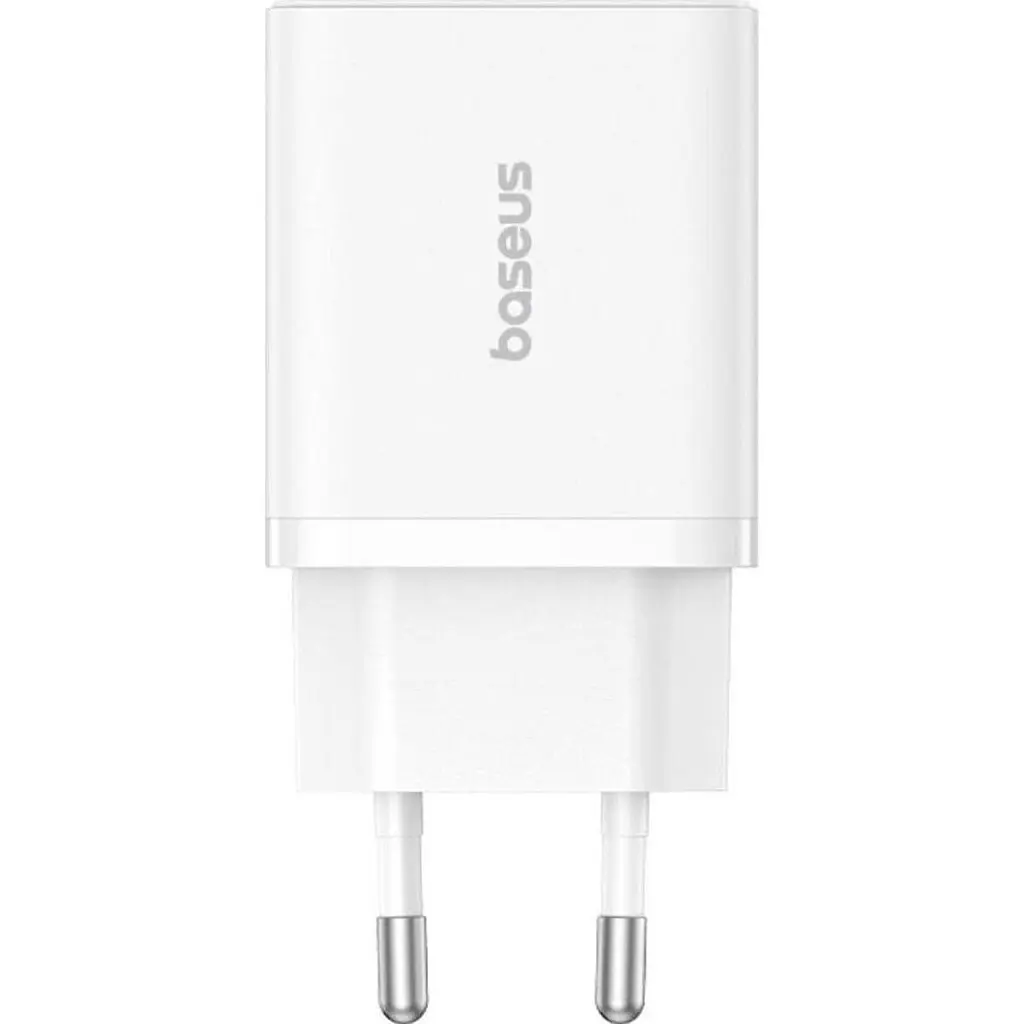 Мережевий зарядний пристрій Baseus Cube Baseus Cube 30W USB-A + USB-C Moon White (P10111404213-00) [132864] - фото 2