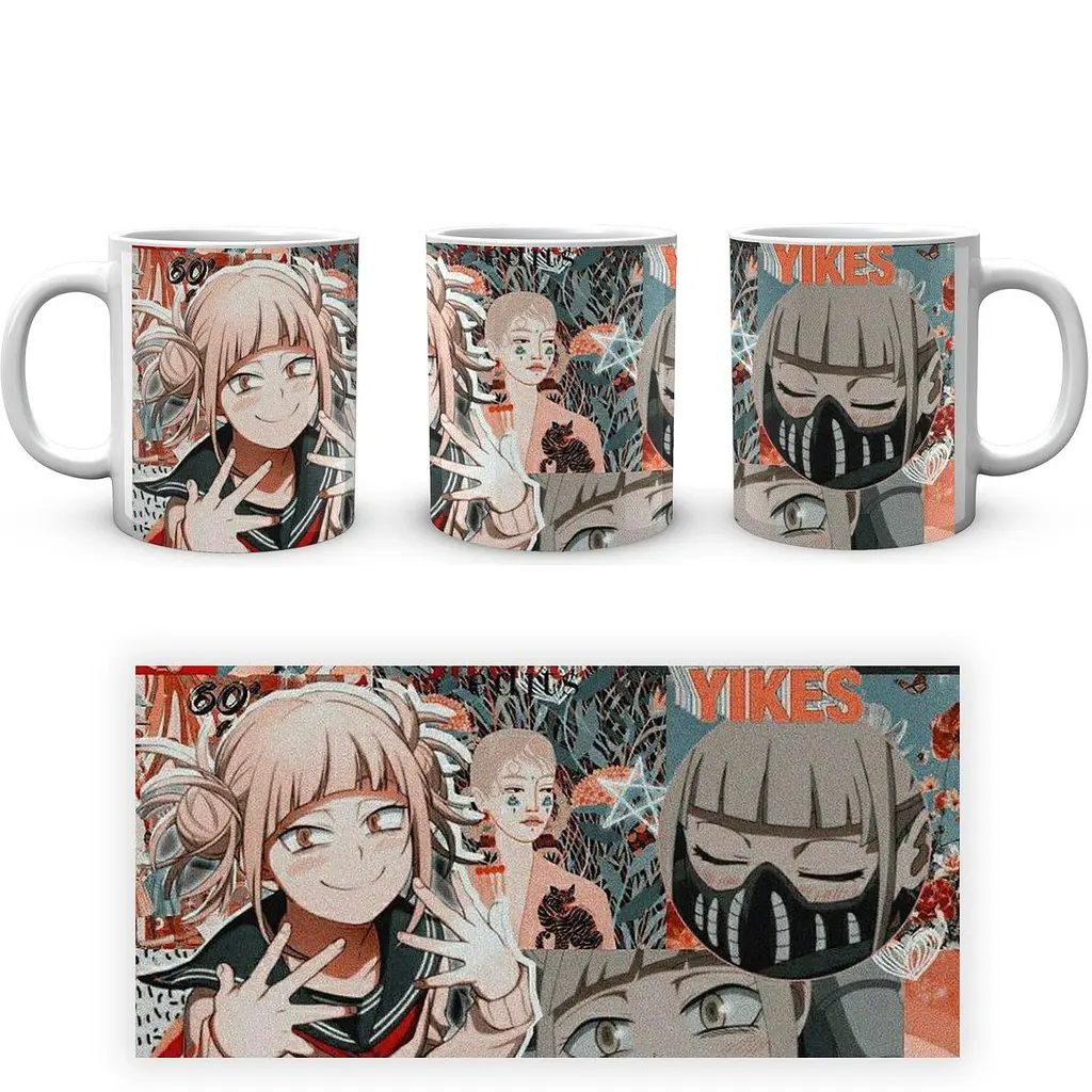 Кружка GeekLand Моя геройская академия My Hero Academia Тога Коллаж MHA 02.543 330 мл белая - фото 3