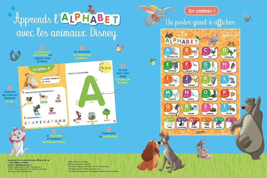 J'apprends l'alphabet avec les animaux Disney - - фото 3