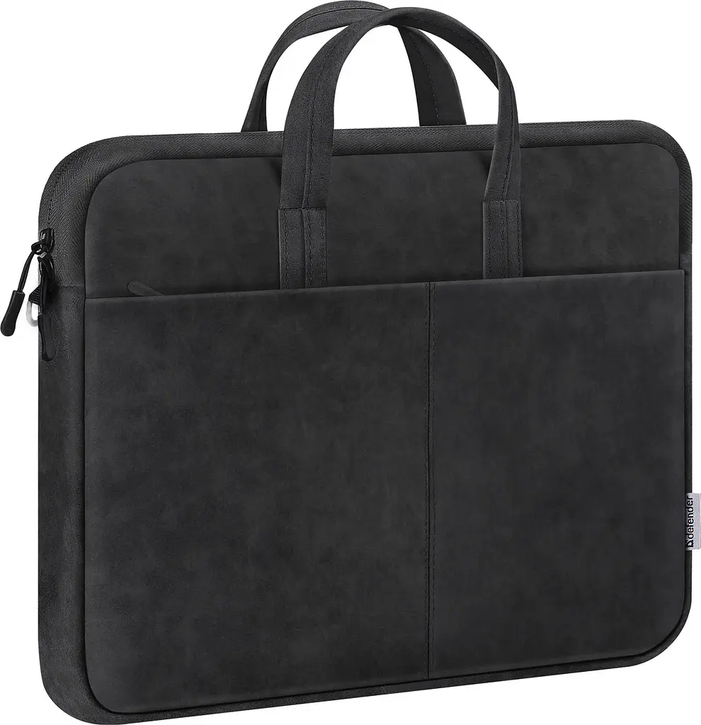 Сумка для ноутбука 15.6'' Defender PU шкіра, карман, чорна - фото 2