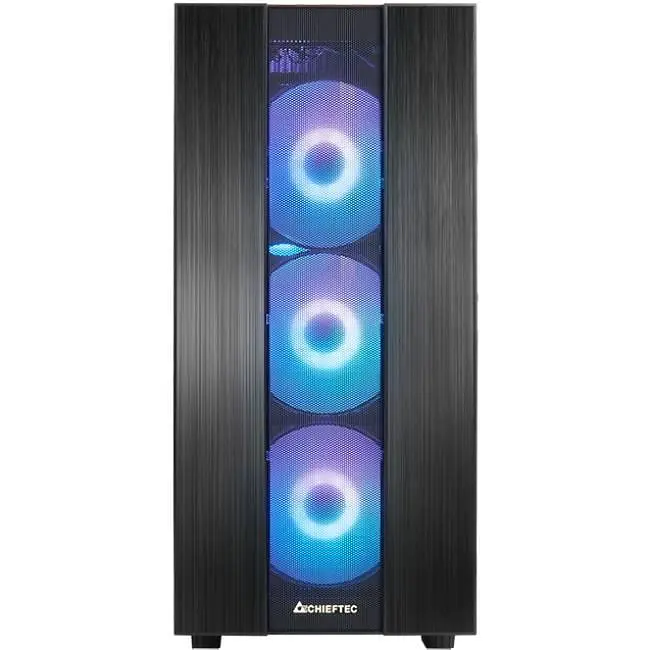 Корпус Chieftec HUNTER 2 GS-02B-OP 4x120mm A-RGB, USB-C, ATX, без Блок живлення, Чорний - фото 2