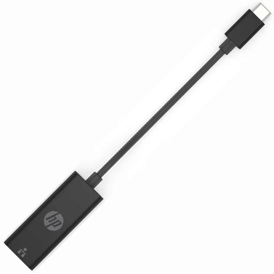Перехідник USB 3.0 Type-C --> Ethernet RJ45 HP чорний - фото 3