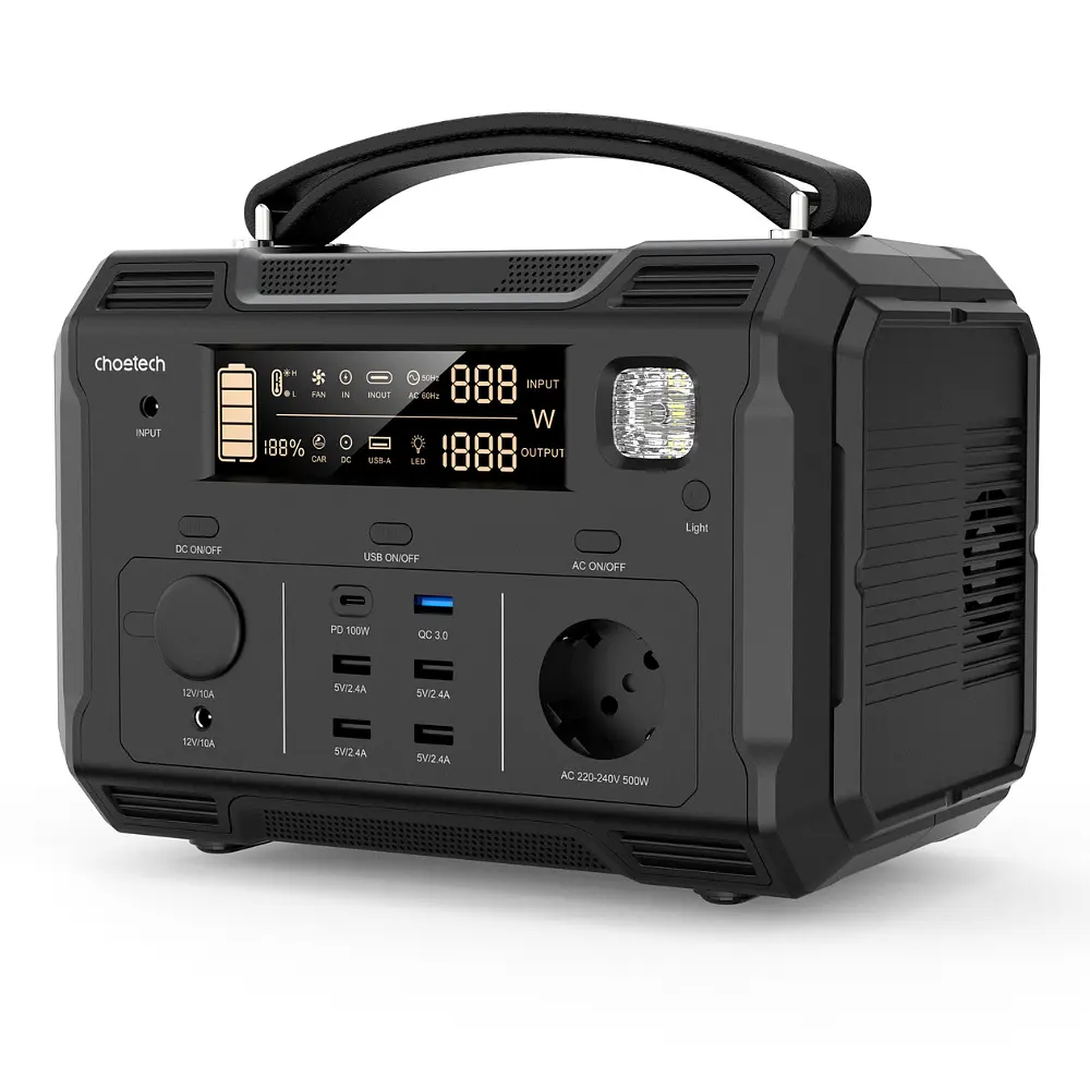 Портативна електростанція Choetech BS004 500W 484Wh - фото 2