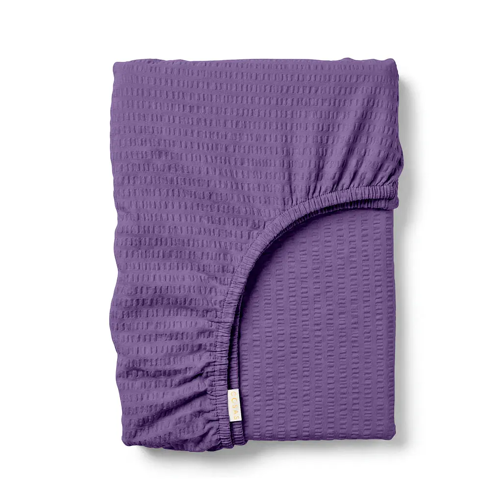 Простирадло на резинці з текстурованої бавовни 200х220х30 LAVENDER COSAS (2200000066107)