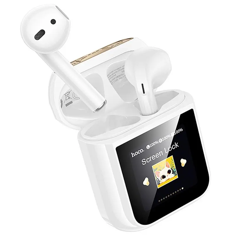 Бездротові TWS навушники Hoco EW86 Cat White - фото 3