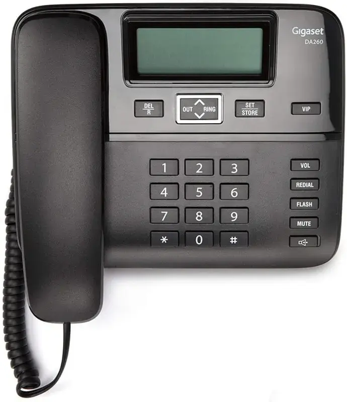 Провідний телефон Gigaset DA260 System LAM Black (S30054-S6532-U101) - фото 2