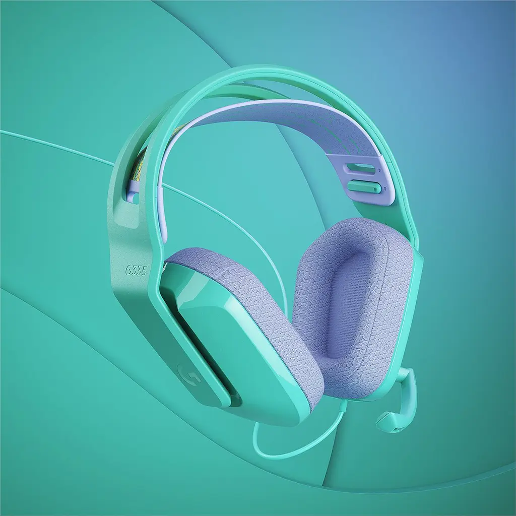 Игровые наушники Logitech G335 Wired Gaming Mint (981-001024) [70701] - фото 4
