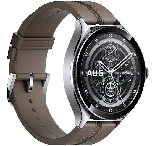 Смарт-годинник XiaomiWatch 2 Pro 4G LTE Silver Case with Brown Leather Strap BHR7210GL Brown - фото 2