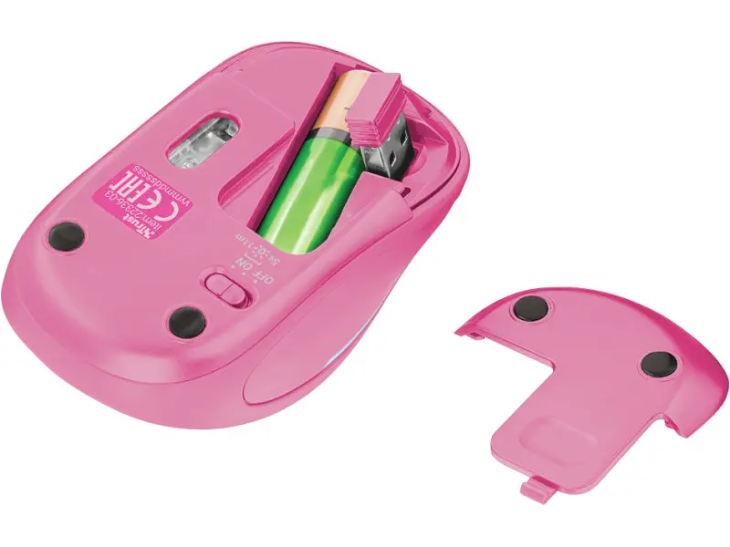 Миша Trust Yvi FX Wireless Mouse Pink (22336) - фото 3