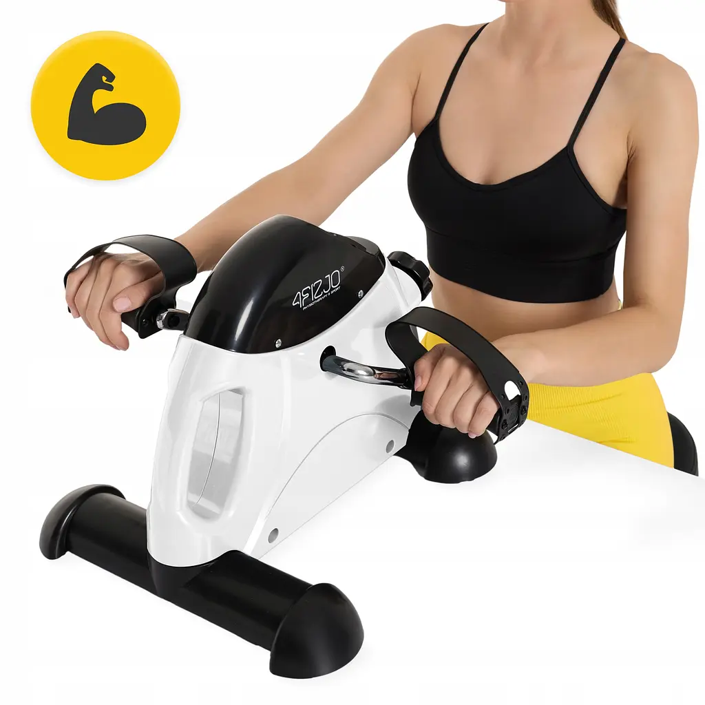Міні велотренажер 4FIZJO Active 2 в 1 для рук та ніг White/Black (P-5905973406413) - фото 6