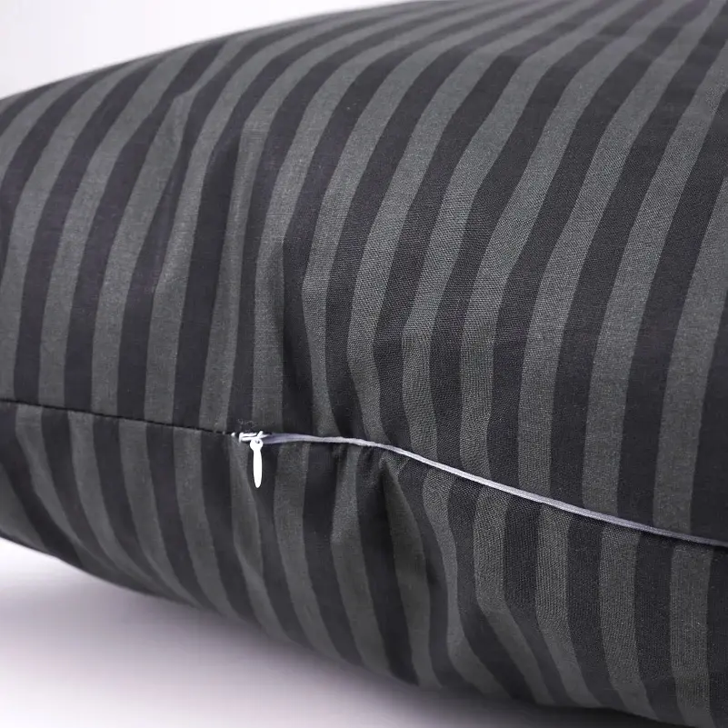 Набор подушек MirSon №0111 Сolor Fun Line Stripe Black Thinsulate 2 шт. черный (2200011158303) - фото 4