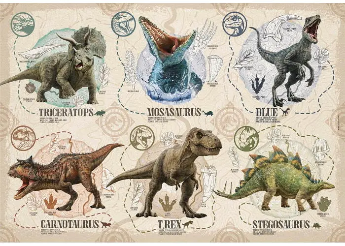 Пазл Clementoni SuperСolor: Світ Юрського періоду (SuperСolor - Jurassic World Puzzle - 104 pcs.), 104 ел. (27179) - фото 2