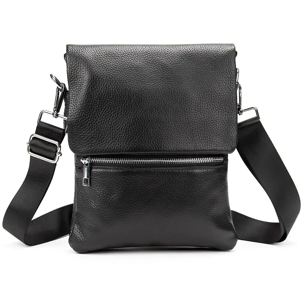 Шкіряний чоловічий месенджер із клапаном Tiding Bag M56-2056A - фото 5