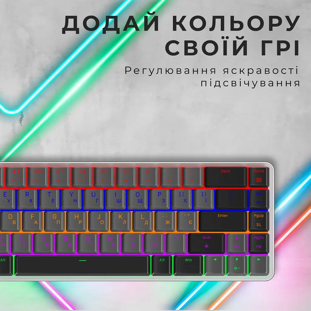 Клавиатура GamePro MK122R Red Outemu Switch Dark Gray [121472] - фото 5