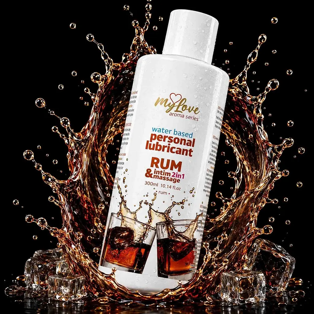 Лубрикант MyLove Aroma Series IntimMassage 2in1 Rum, 300 мл - фото 2