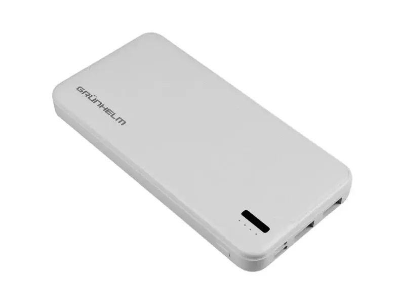 Зовнішній акумулятор (Power Bank) Grunhelm 10000mAh White (GP-10W) - фото 3