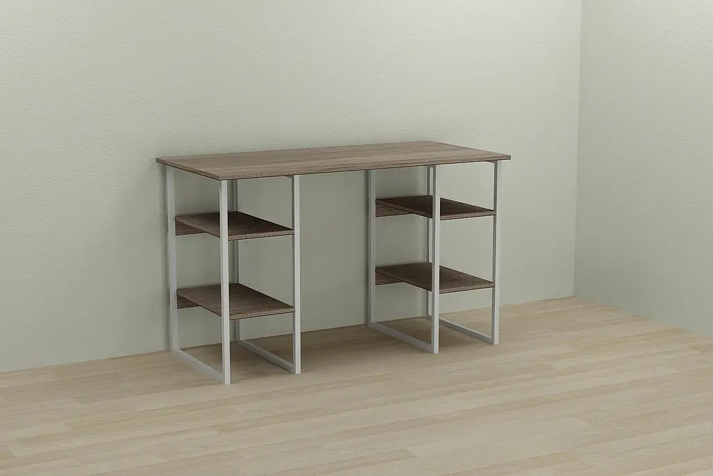 Комп'ютерний стіл Ferrum-decor Тім 75x120x60 білий ДСП Дуб Сонома Труфель 16мм (FRD-102297) - фото 5