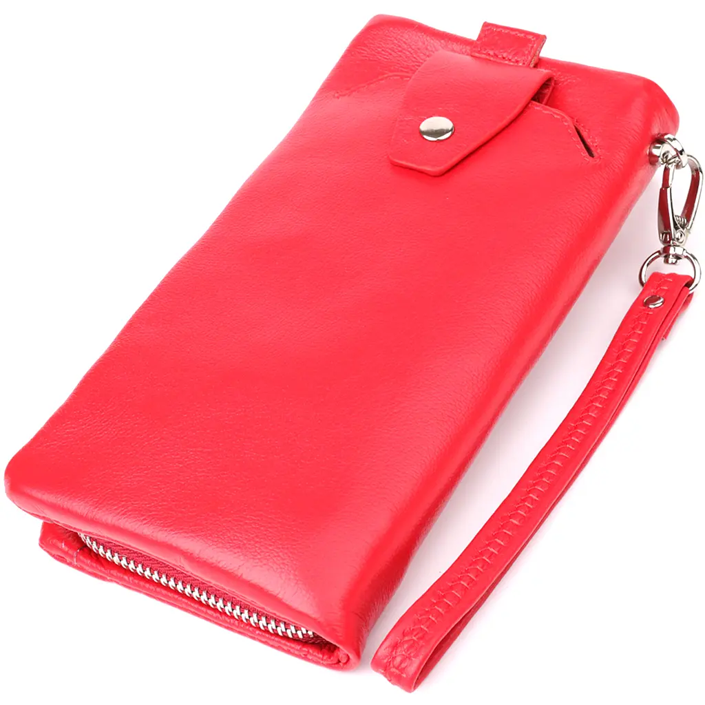Женский кошелек-клатч с отделением под телефон из натуральной кожи ST Leather 20х10.5х2 см acs0029656 - фото 2
