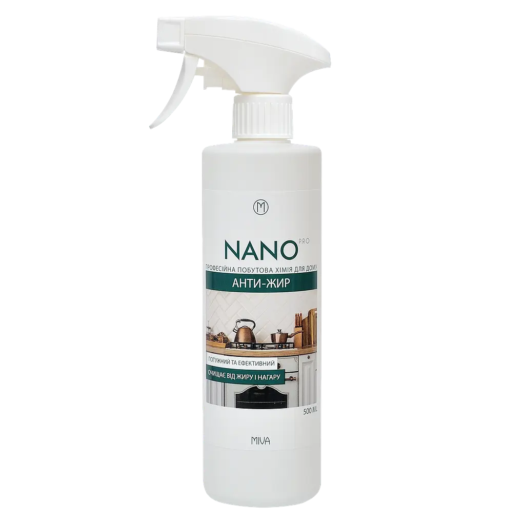 Засіб для очищення поверхонь Miva Nano Pro Антижир, 500 мл