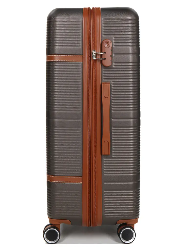 Валіза велика L ABS-пластик Worldline Airtex 629 76×52×30см 110л Коричнева - фото 5