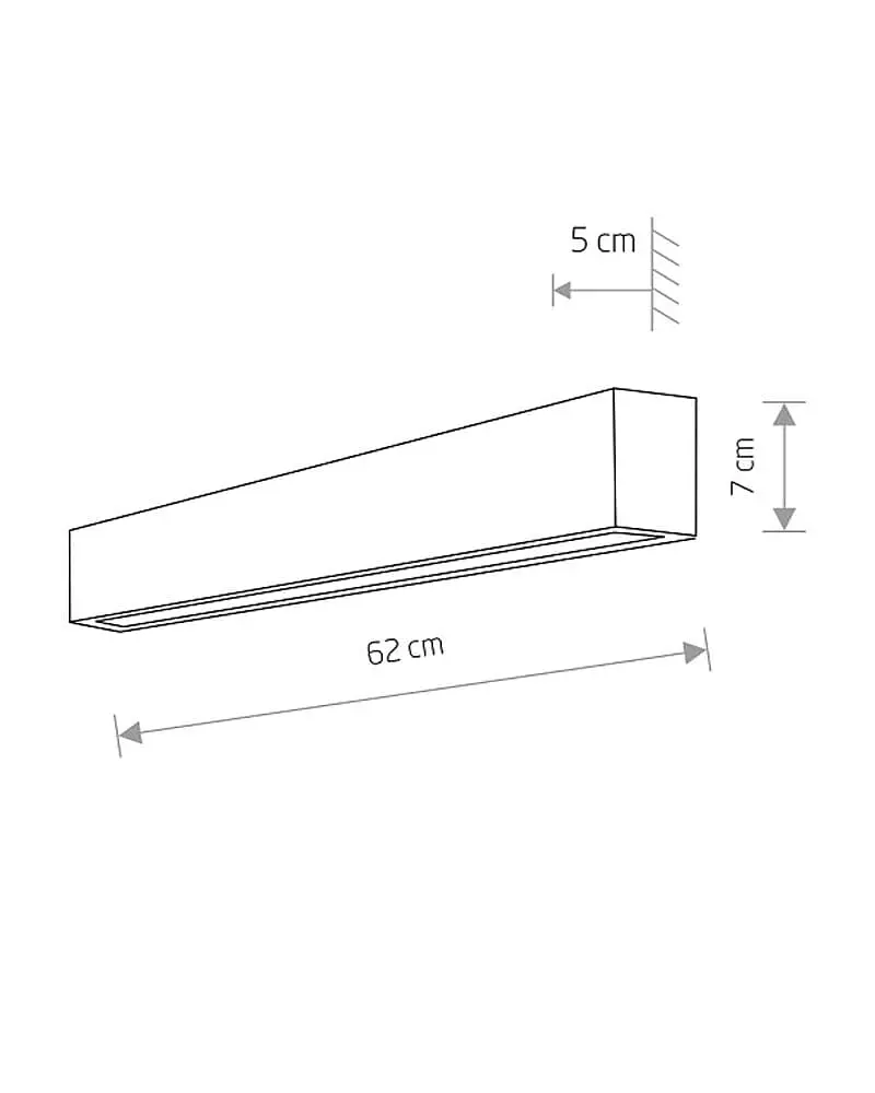 Настенный светильник Nowodvorski 7596 Straight Wall Led S - фото 2