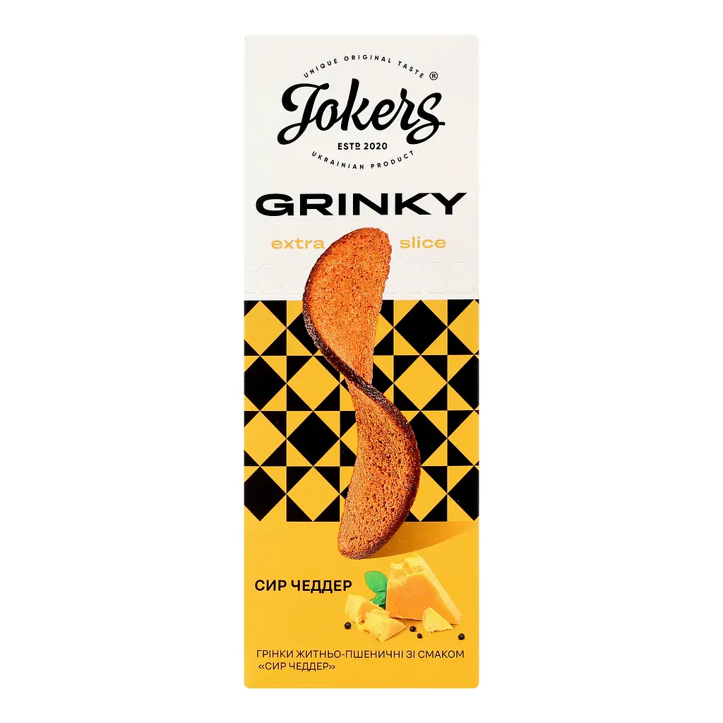 Гренки Jokers Extra Slice ржано-пшеничные со вкусом сыра чеддер 90 г (968978) - фото 4