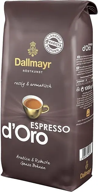 Кава зернова Dallmayr Espresso d`Oro 1 кг. - фото 3