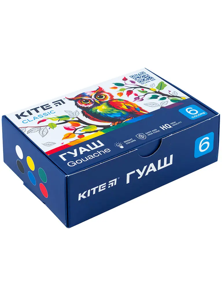 Гуаш 6 кол. 20 мл KITE Classic (K-062) - фото 6