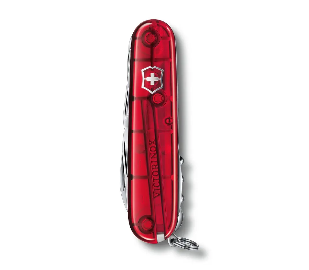 Нож Victorinox Huntsman Transparent Red [1.3713.T] [68262] - фото 4