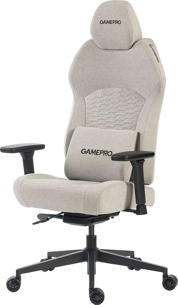 Ігрове крісло GamePro GC760LG Fabric Light Gray (GC760LG) - фото 3