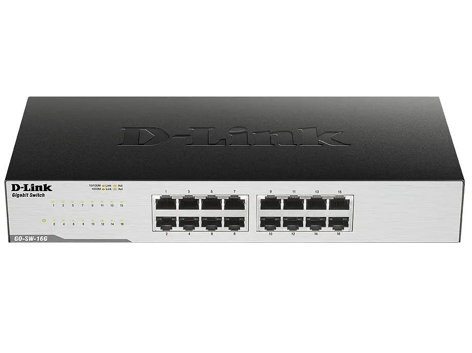 Комутатор GO-SW-16G 16xGE, Desktop, Некерований D-Link teh0018141 - фото 2