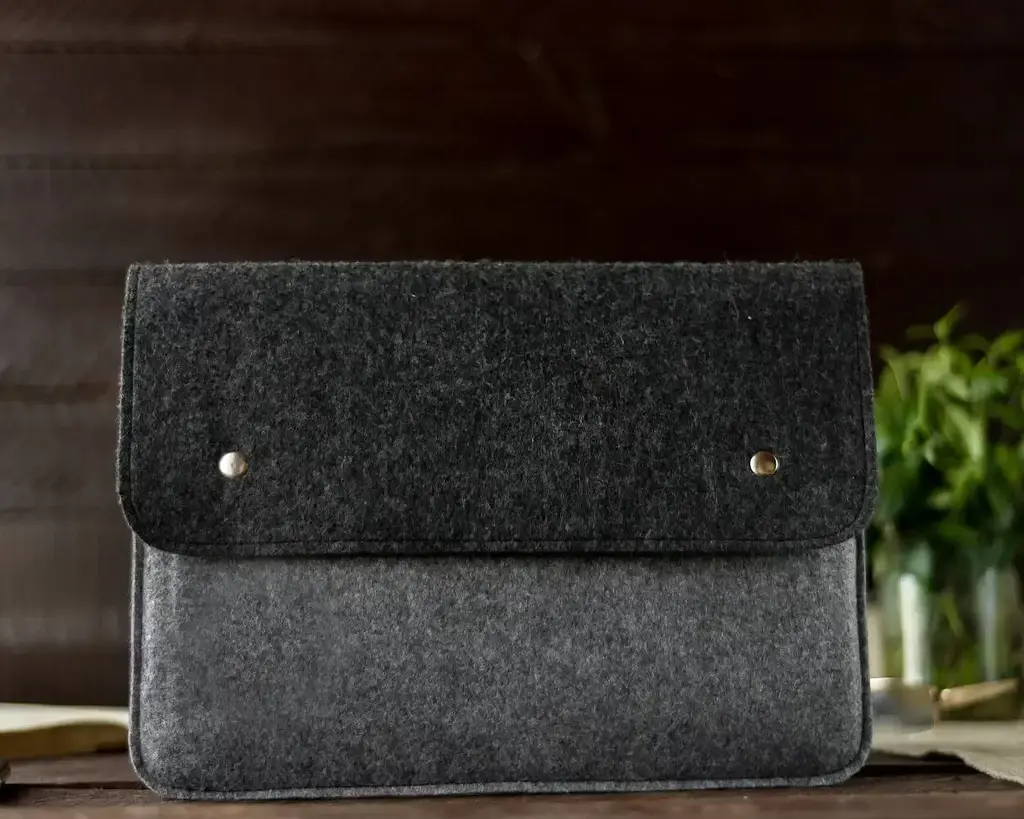 Чохол Gmakin Apple MacBook Air/Pro 15` GM05-15 Felt Case (Black/Grey) [73562] - фото 10