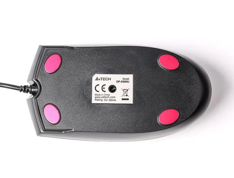 Миша A4Tech OP-550NU USB black - фото 4