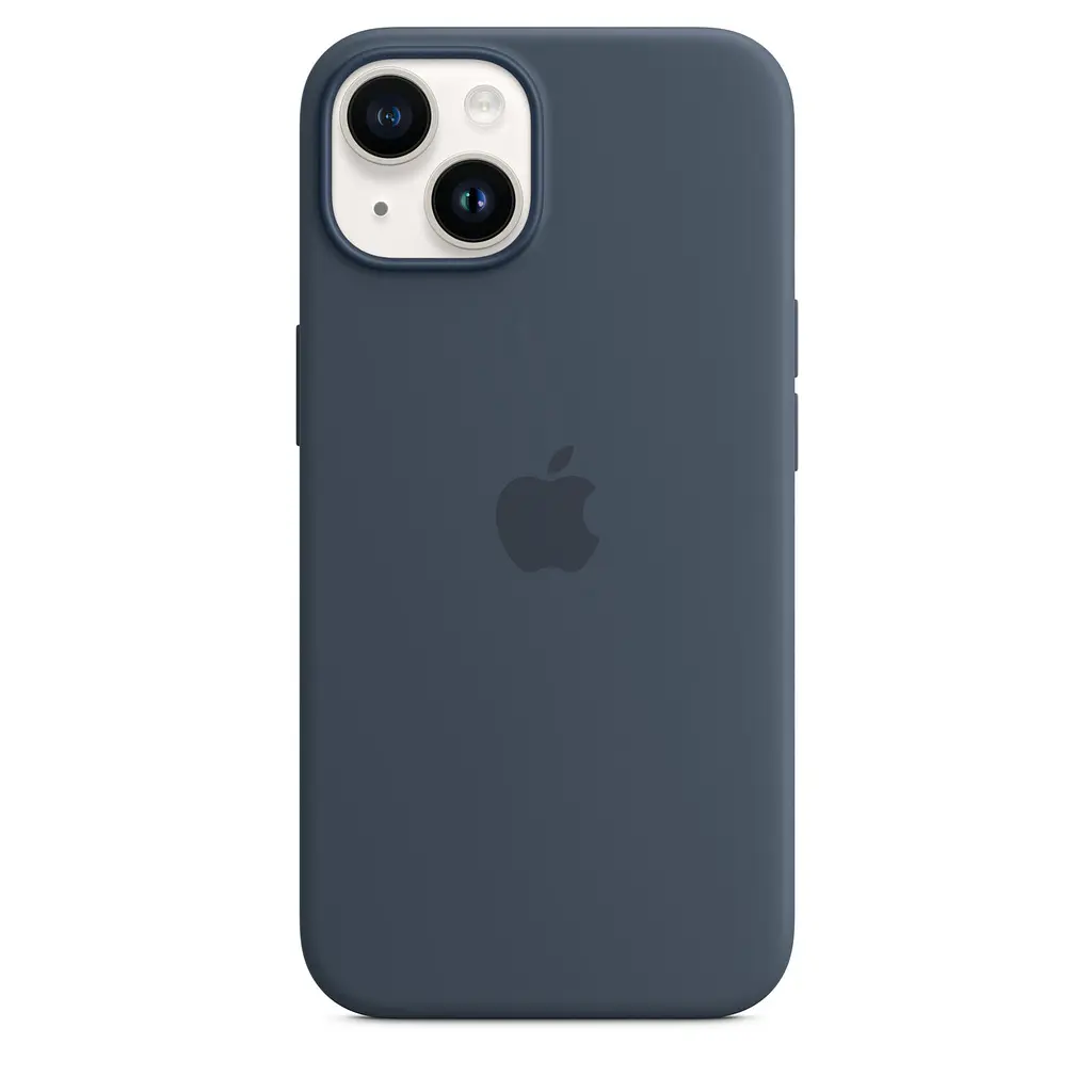 Чохол протиударний силіконовий Silicone Case MPRV3ZE/A MagSafe (Original) для Apple iPhone 14 (6.1") Storm Blue - фото 6