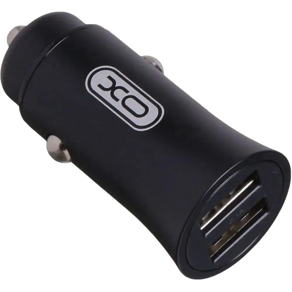 Автомобільний зарядний пристрій XO CC15 2.1A/2 USB/12-24V Black - фото 2