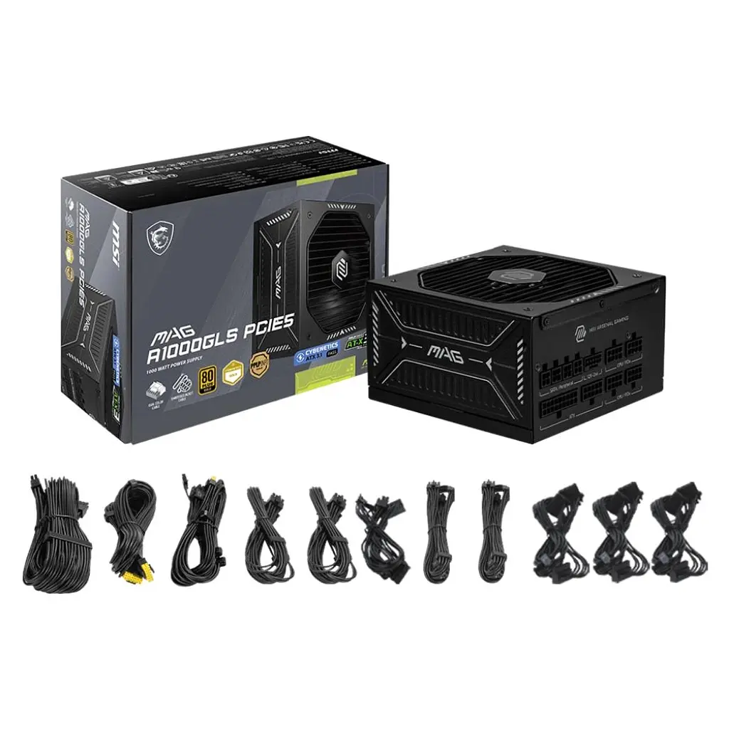 Блок живлення MSI 1000W MAG A1000GLS PCIE5 (MAG A1000GLS PCIE5) - фото 4