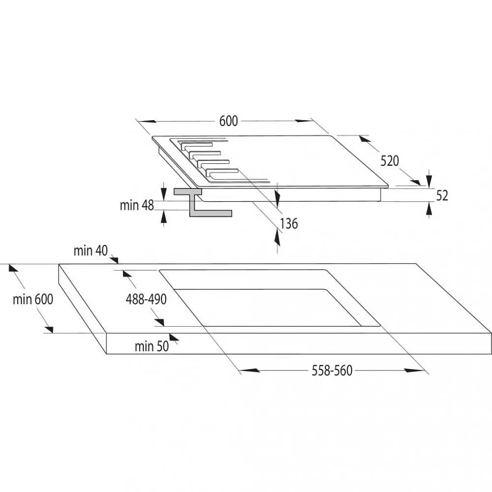 Варильна поверхня газова Gorenje GT642AXW - фото 8
