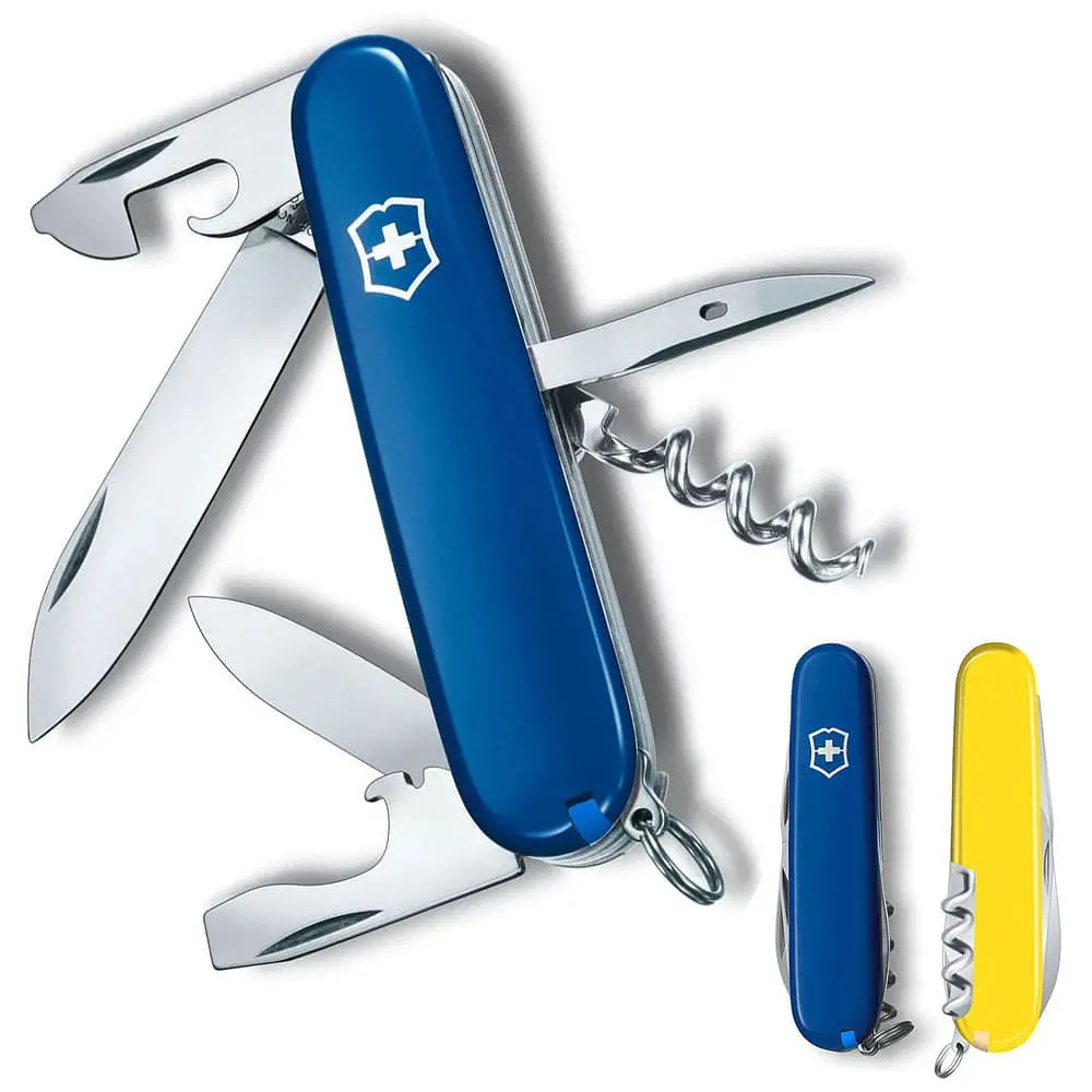 Ніж Victorinox Spartan Ukraine 91мм 12функ син-жовт