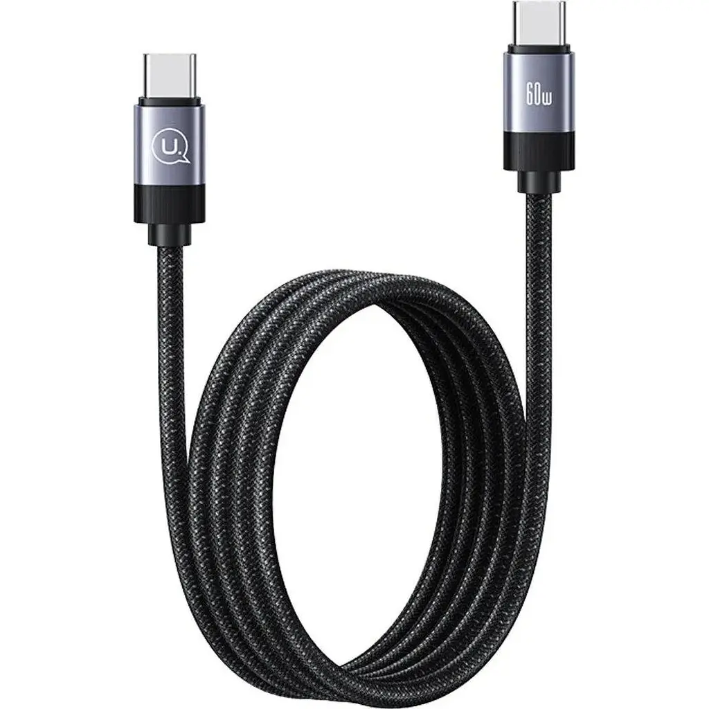 Кабель Usams US-SJ704 Rui Magnetic USB-C to USB-C 60W 1m Tarnish (SJ704USB01) [153983] - фото 2
